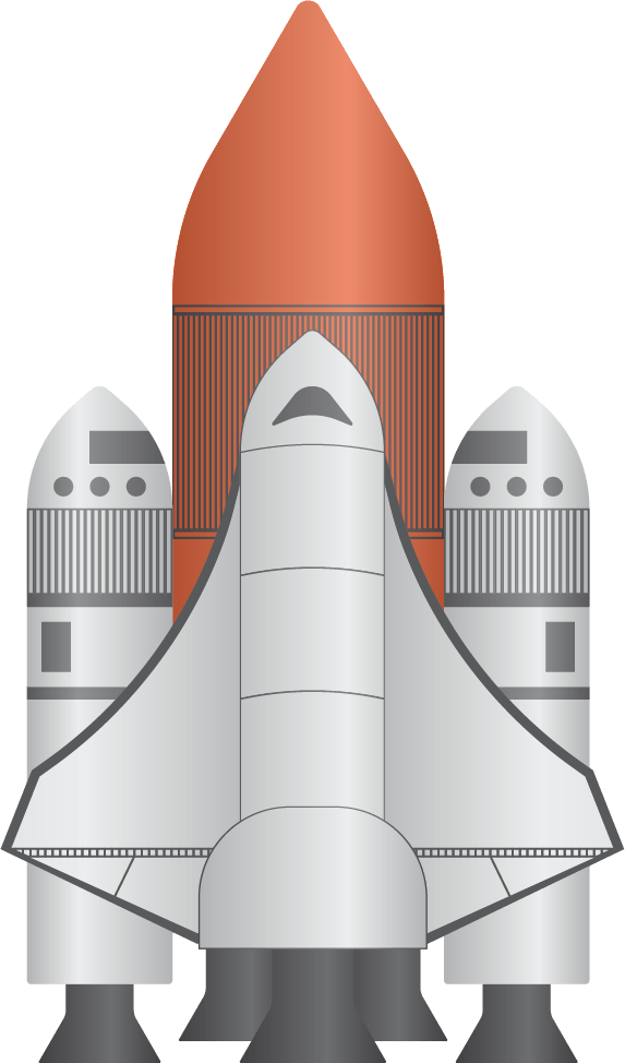 image of a rocket about to fly to space